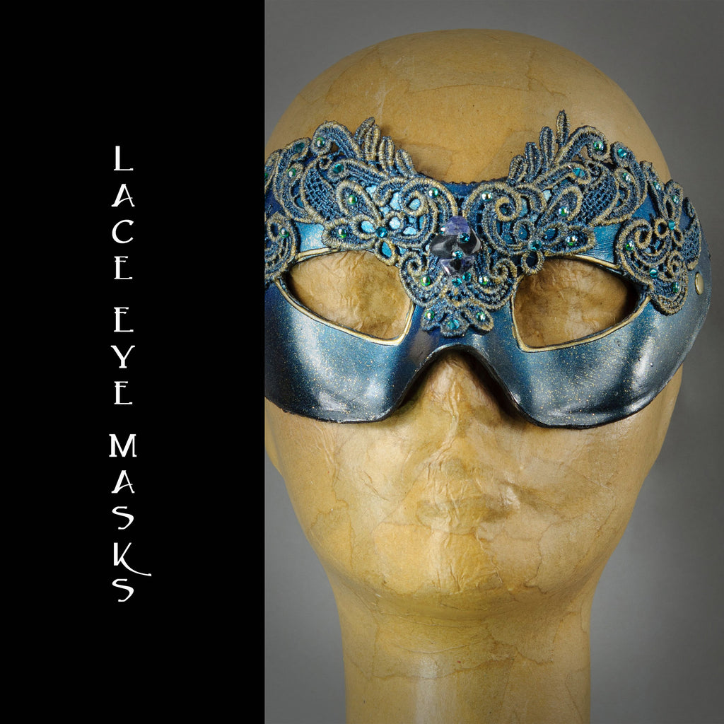 Lacquered Lace eye masks