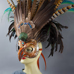 Deluxe Golden Eagle Mask side view