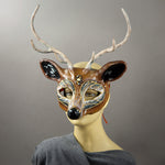 Brown Buck Deer Mask side view