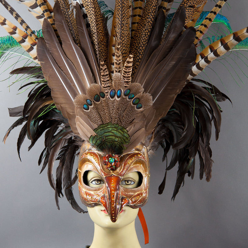 Deluxe Golden Eagle Mask detail