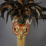 Golden Eagle Feather Masquerade Mask