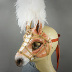 Palomino Horse Mask detail